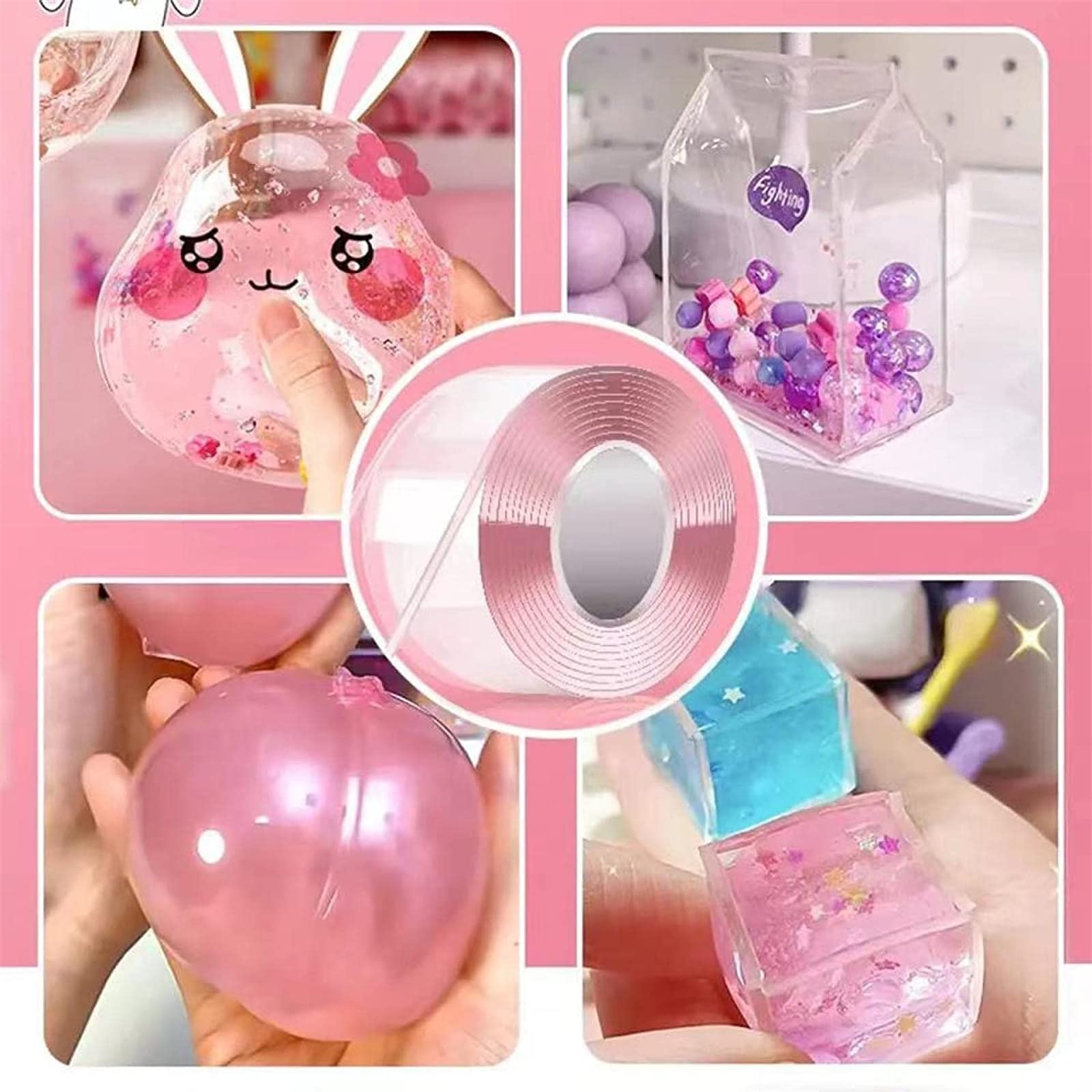 Amazon.co.jp: DIY魔法両面テープ 両面ナノテープ 粘着テープ